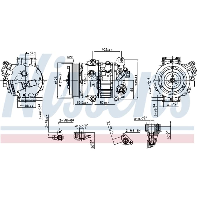 Compressor airconditioning NISSENS 890803