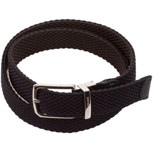 Paul & Shark Riem Leather Trimmed Woven Reversible Elastic Belt Blauw-Bruin / male