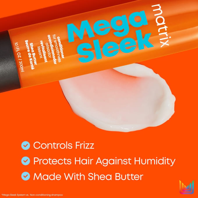 Matrix Mega Sleek Conditioner – Beschermt het haar tegen pluis en frizz – 300 ml