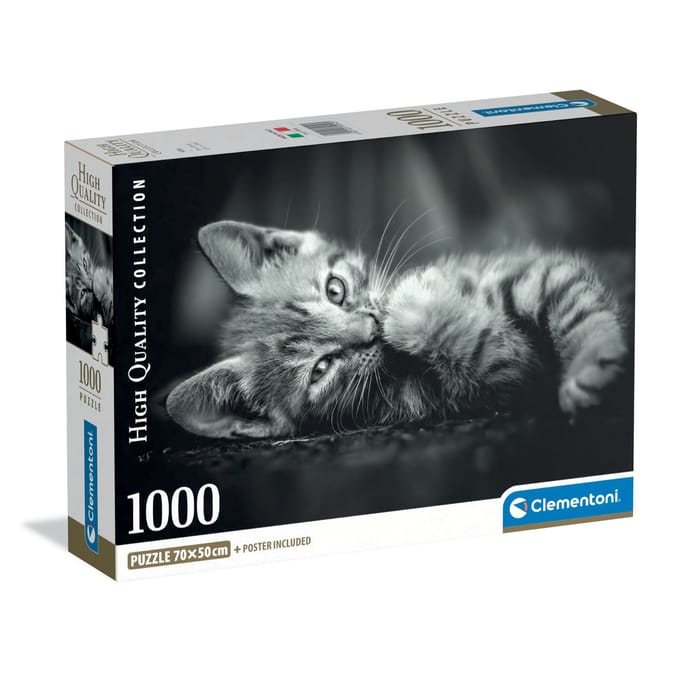 Clementoni - Puzzel - 1000 Stukjes - Kitty Compact Box - High Quality Collection
