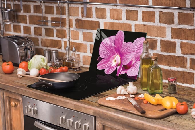 TMK ArtDeko - Snijplank - Glas - 40x30 cm - Orchidee Print