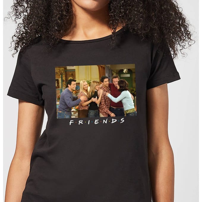 Friends Cast Shot dames t-shirt - Zwart - S