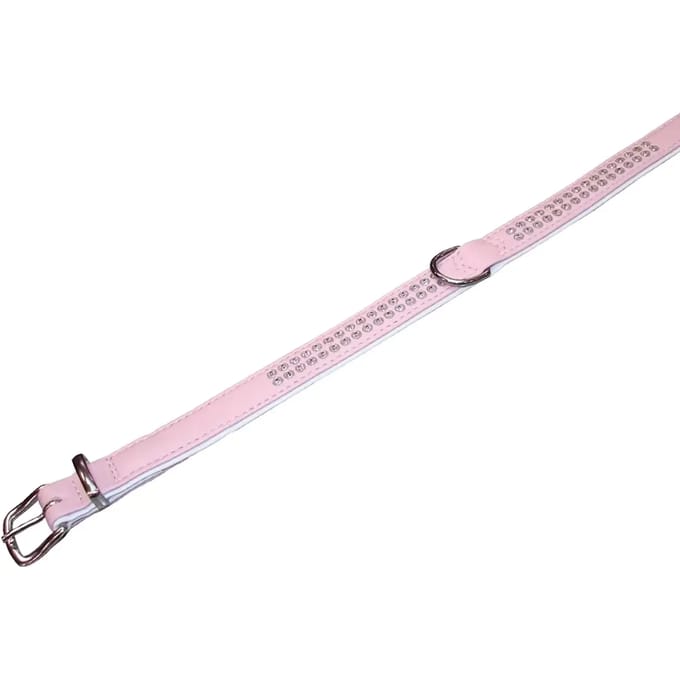 2-rijige hondenhalsband Nobby Pet Crystal