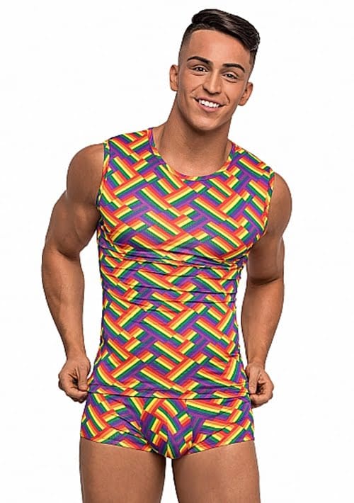 Male Power Fitness Tank - S multicolor S