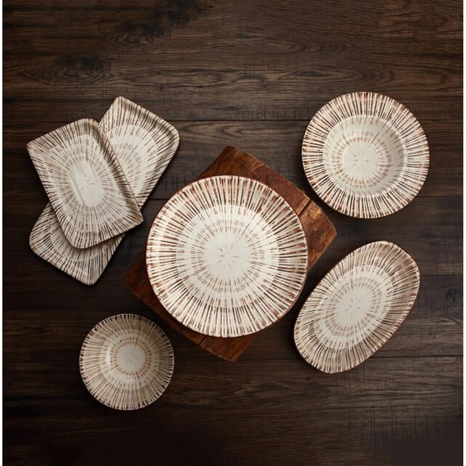 By Bone Pastabord - Legna - Porselein - 28 cm (480cc) - set van 2