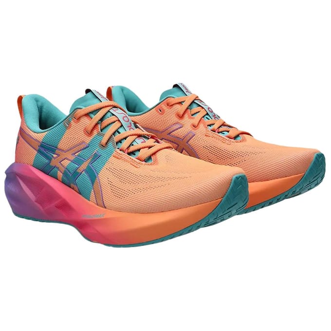 Asics Novablast 5 Chaussures de Course Confortables Ajustement Parfait Chaussures de Course Unisexes Orange Vif Bleu 1013A213-800 37 beige