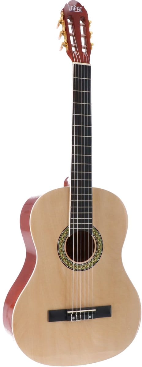 Klassieke gitaar 4/4 - Met gratis lessen - LaPaz 002 - Naturel
