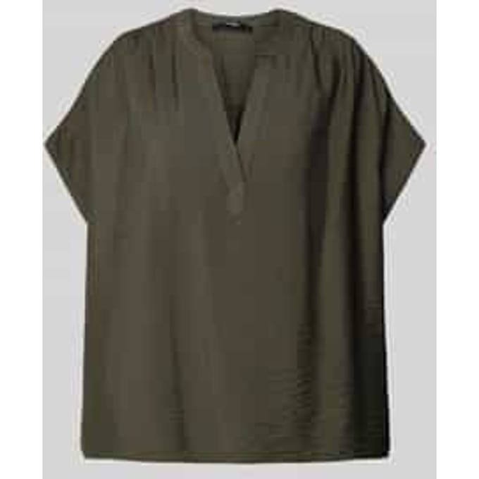 Blouse met V-hals, model 'Zinou'