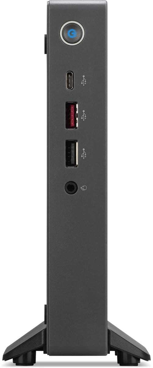 Acer Veriton 2000 Mini N2595GT Intel Core 3 100U 8 GB DDR5-SDRAM 256 GB SSD Gratis DOS Mini PC Zwart