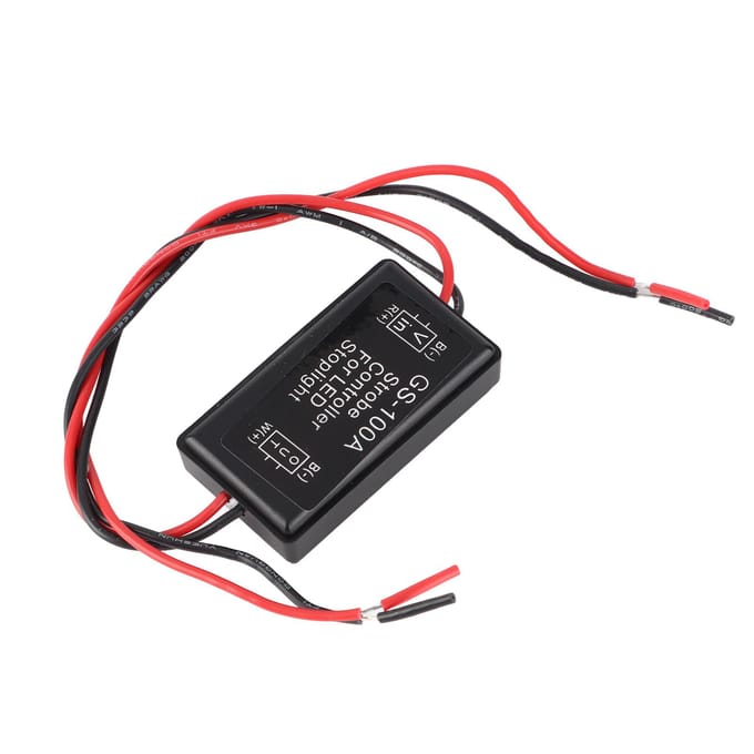 Flits Stroboscoop Controller LED Rem Auto Accessoire met IP65 Bescherming voor Motorvoertuigen black