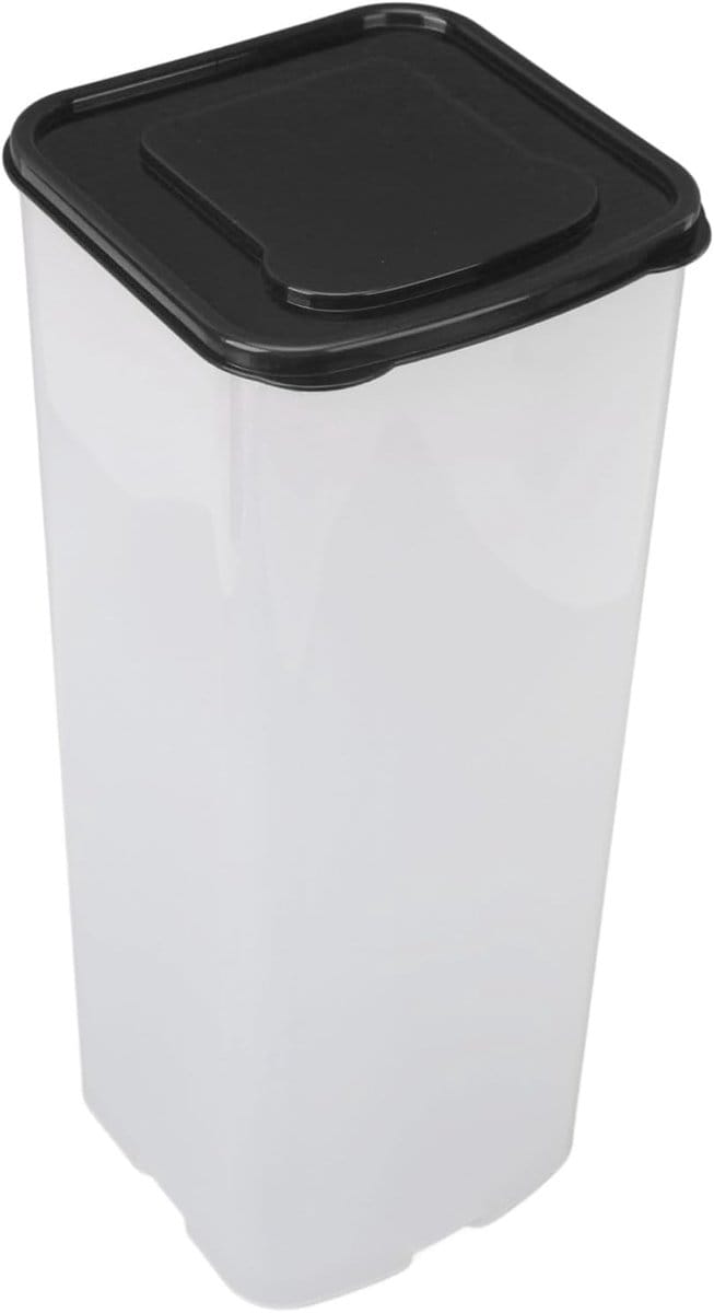 Broodcontainer Doos - Brood Bewaarbak - Brood Vers Houden - Grote Capaciteit - 36x14x14 cm - Zwart