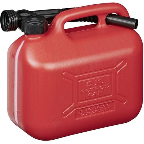 Brandstofkan 10 liter met vulniveau-indicator – rood