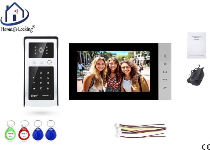 Home-Locking complete deur intercom/videofoon 4 draads.DT-2244