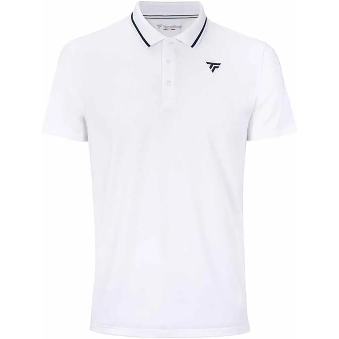 Tecnifibre Team Tech Korte Mouw Poloshirt Wit L Man