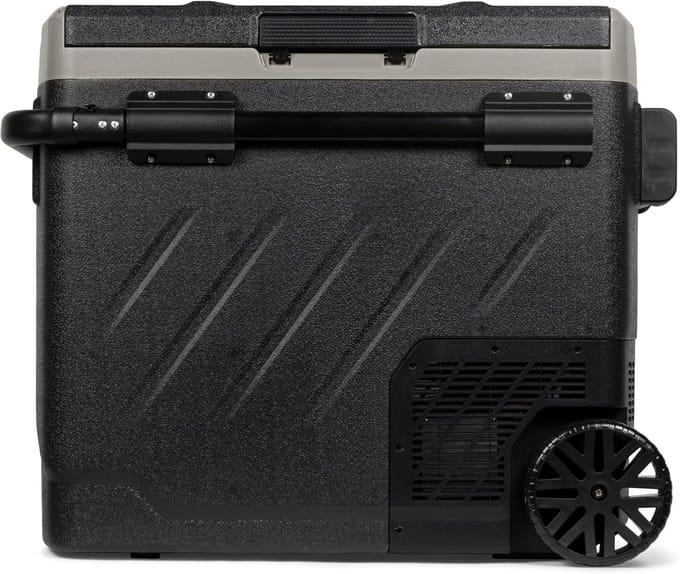 Compressor Koelbox - Dubbele Zone Koeler - Mobiele Koeling - Met Wielen - 58 Liter - Zwart