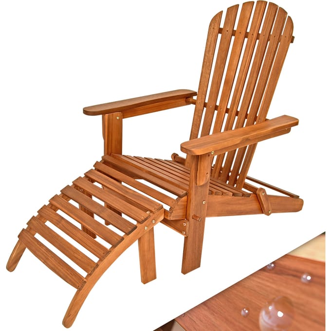 Casaria Adirondack Acaciahout – tot 160kg Belastbaar - Bruin