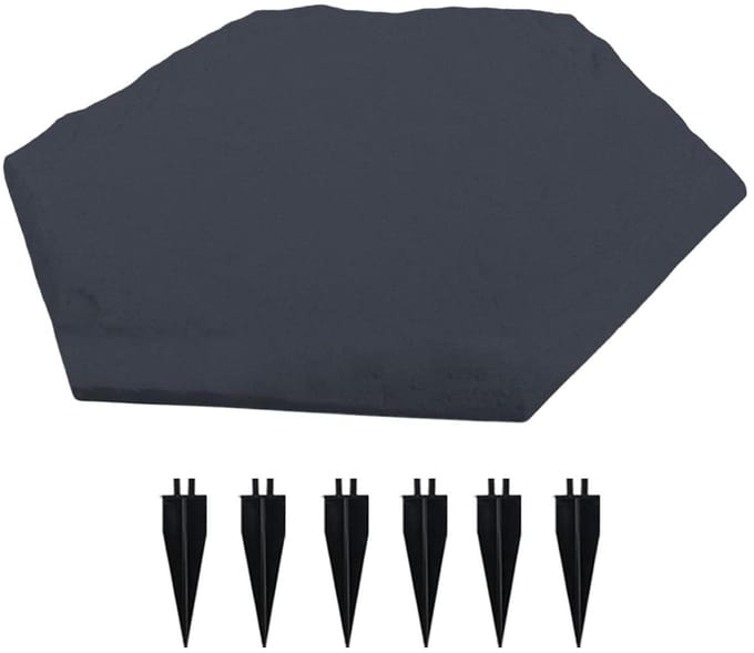Decoratieve Stenen - Tuinpad Elementen - Buitenruimte Verfraaien - Antislip Bodemhouder - Ca. 39 cm - Natuurlijk