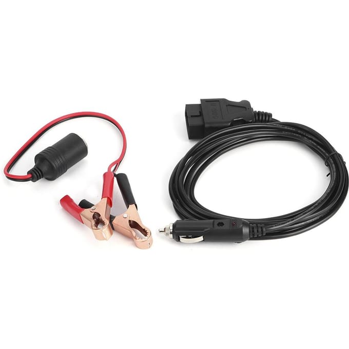 OBD2 Noodstroomkabel ECU Geheugenbewaarder Auto Verlengsokkel black