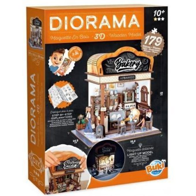 Buki - Modelbouwpakket - Diorama - hout - Miniatuurbakkerij