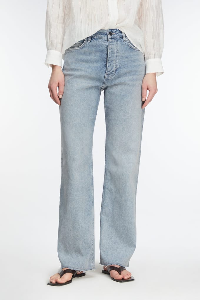 Comma  Jeans Blue Denim Maat: 36 | Straight Broeken Outlet | Dames | Blauw