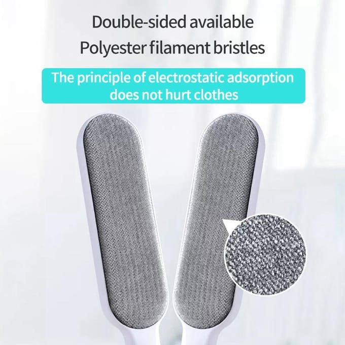 Magische kledingpluizenverwijderaar, herbruikbare kattenhaarroller, herbruikbare statische stofborstels, handmatige reinigingstool white