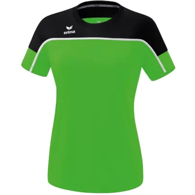 Erima Change T-Shirt Dames - Wit / Zwart / Green | Maat: 42