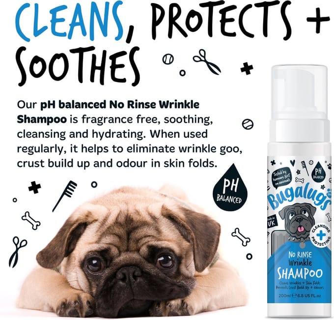 Bugalugs Wrinkle No Rinse Shampoo 200ml