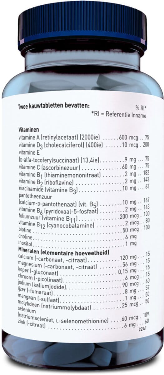 Orthica - Dino Multi - 2 x 60 kauwtabletten - Voordeelverpakking