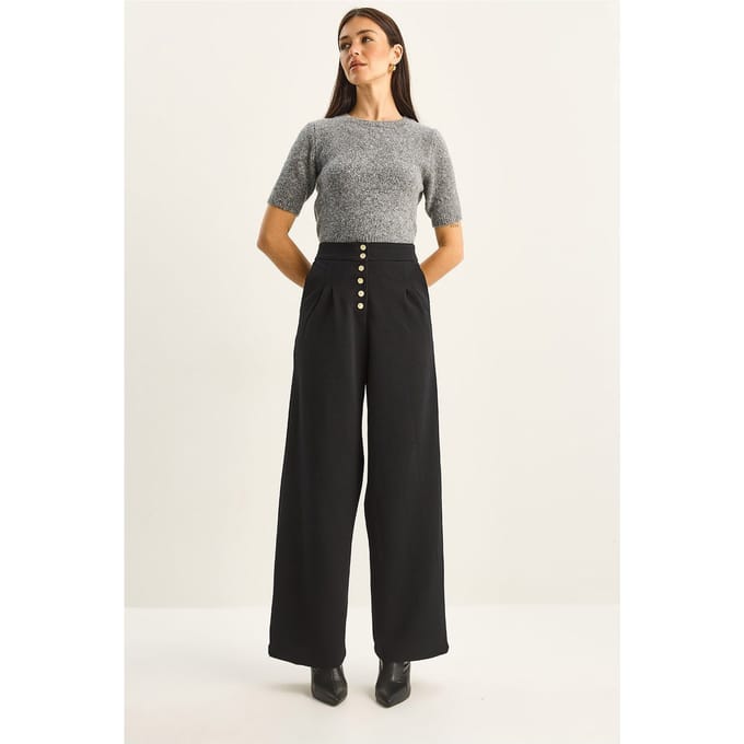 Hoge Taille Brede Pantalon Palazzo