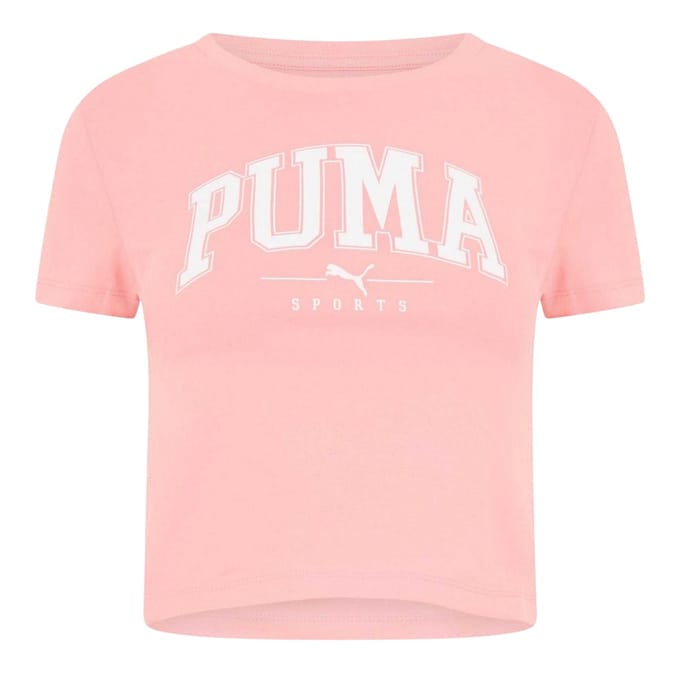 Puma Dames/Dames Squad Cropped T-shirt (Roze)