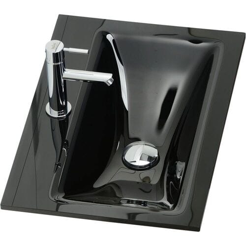 progettobagno Enea 50 replacement washbasin in black ENCRNE