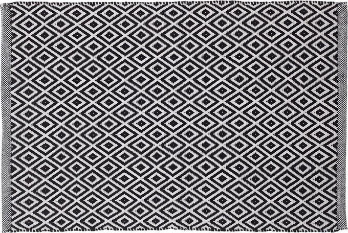 Sealskin Trellis - Badmat 60x90 cm - Katoen - Zwart