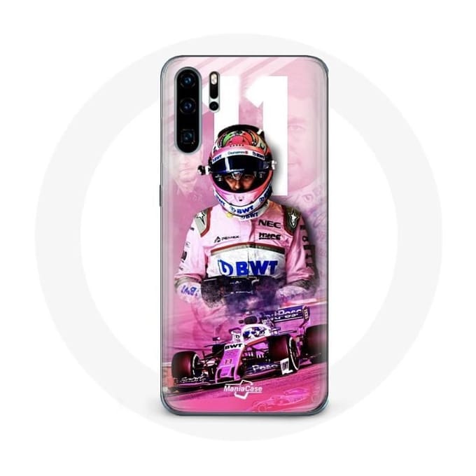 Case voor Samsung galaxy P30 pro Formule 1 Sergio Pérez F1 driver Roze