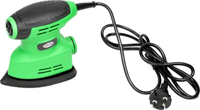 Hofftech Krachtige delta schuurmachine - 200 watt - met stofbox en schuurpapier