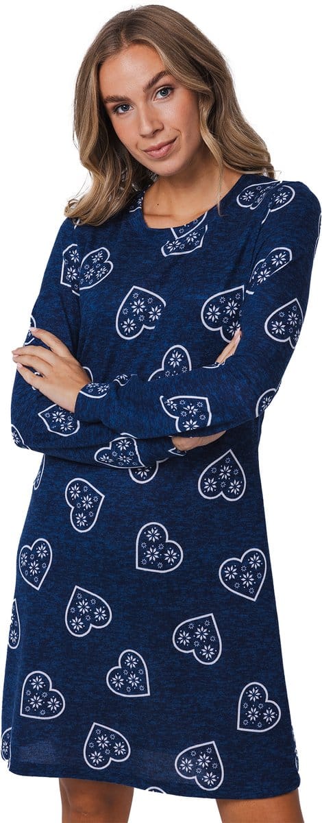 Rebelle - Nachthemd - Aspen Ski - Soft Touch - Blauw - Maat 48