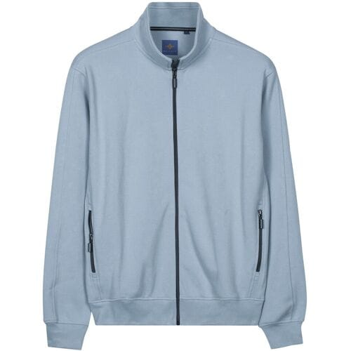 Baileys Vest Sweat Full Zip Heavy Piqué Structure Cloud Blue / male