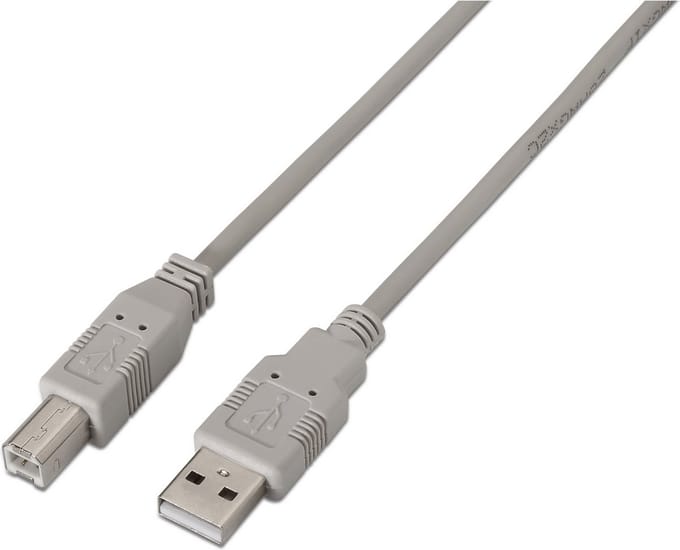 AISENS A101-0003 USB-kabel USB 2.0 3 m USB A USB B Beige