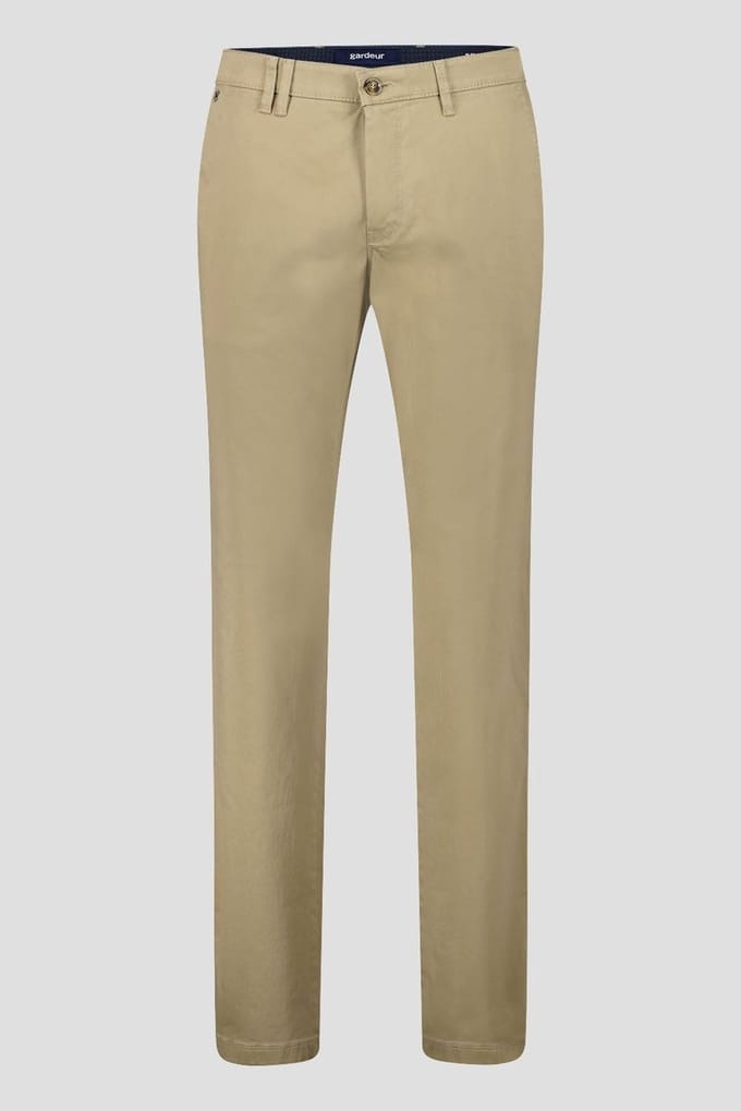 Gardeur Broek Seven-1 Cotton Satin Camel Ton / male