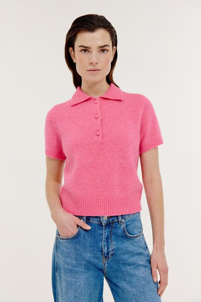 Josephine & Co Breezy Sweater Bubblegum Maat: S | Sweaters Outlet | Dames | Roze