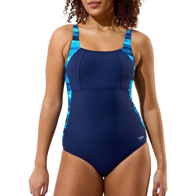 Speedo Lunalustre Printed Shaping Badpak Dames