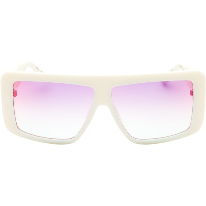 Guess Zonnebril Met Verloop Of Spiegelende Violette Lenzen En Witte Glazen