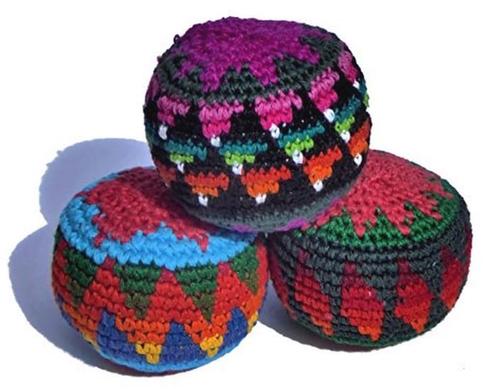 Jongleerballen Set van 3 - Fair Trade, Diverse Kleuren