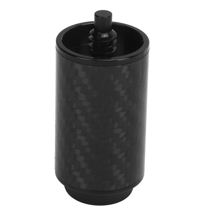 Poolkeu Verlengstuk Koolstofvezel Buis Professionele Biljartkeu Extender met Bumper Zwart 2 Inch 2in black