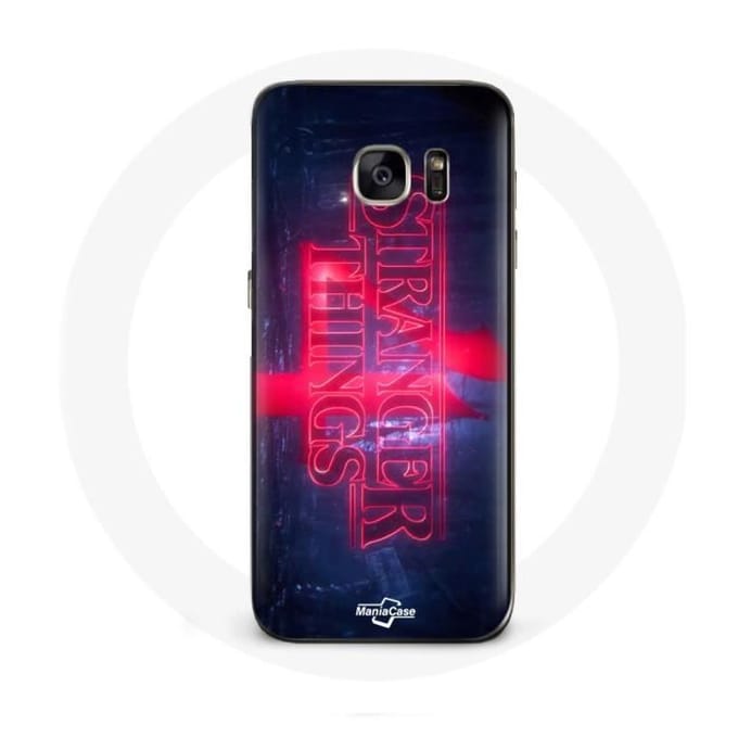 Coque - Samsung - Galaxy S7 - Transparent - Logo Stranger Things - Protection Souple transparent