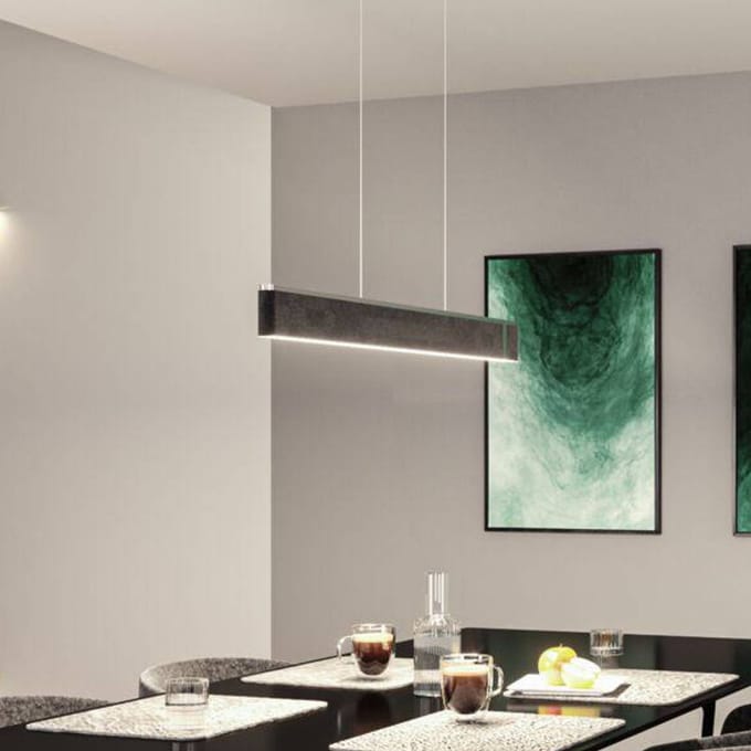 LED-hanglamp 3-Step-Dim Jagun 2700K 2000lm 26W Antraciet dimbaar