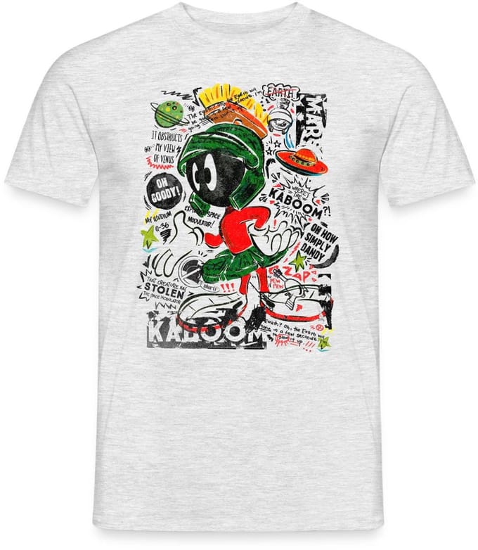 Looney Tunes Marvin The Martian T-Shirt Heren