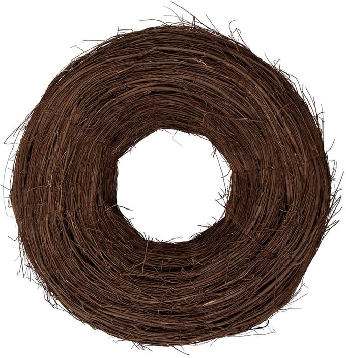 Clayre & Eef Krans Ø 60x18 cm Bruin Rotan