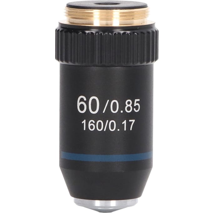 Achromatisch Objectief Messing 60X Microscoopobjectief voor Biologie Laboratorium Interface 20.2mm