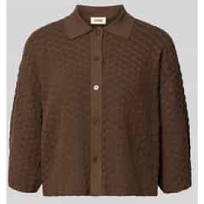 Gebreid shirt met 3/4-mouwen en knoopsluiting model 'LOYSIA'
