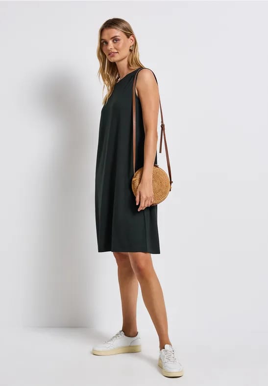 Jurk in effen kleur